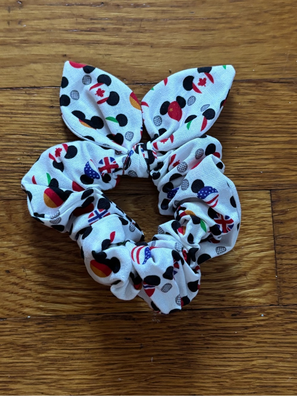 Disney Epcot Scrunchie with Bow